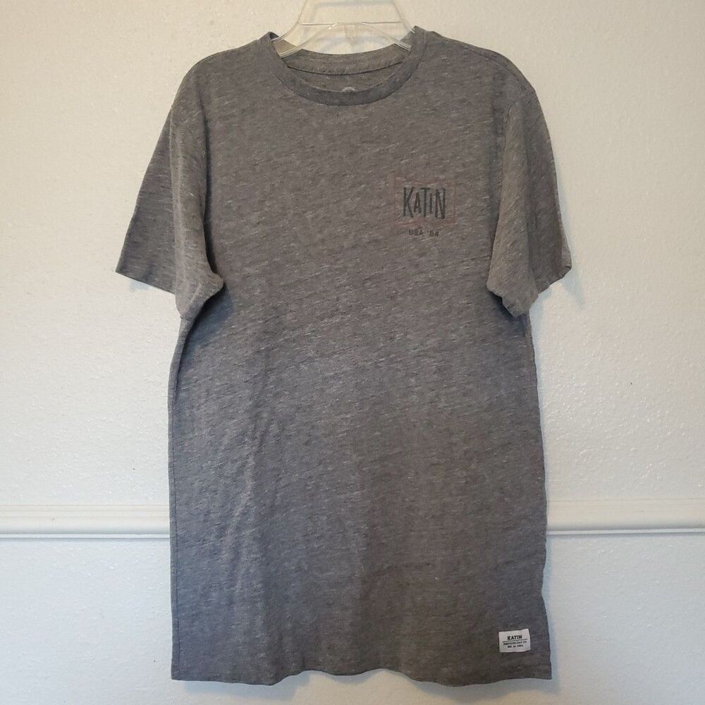 Katin USA '54 T-Shirt Crewneck Mens Size Small America's Surf Company Tee Gray